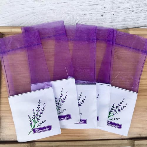 20 Bolsas de Lino Lavanda Vacías para Armario miniatura 5