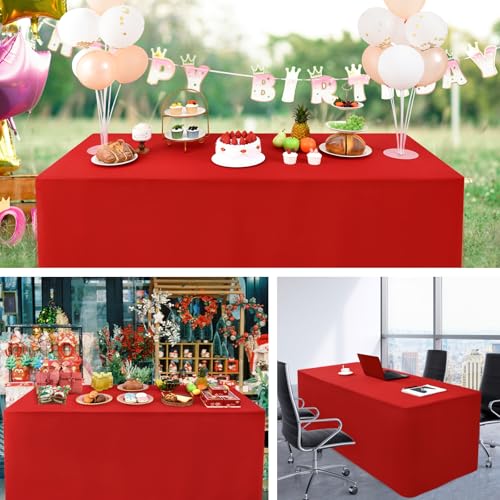 Nacuci Rectangle Fitted Tablecloth Open Back Washable Polyester, 24x48 in by Nacuci - Used condition - Image 6