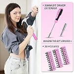 DEKO Pink Tool Kit: pour les femmes femmes, Kit d'outils à la maison, DIY & Outils, Kits d'outils pour la maison, Kit d'outil à main pour les femmes, 62 Pièces