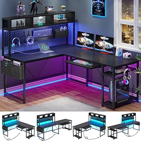 SEDETA L Shaped Gaming Desk Cover