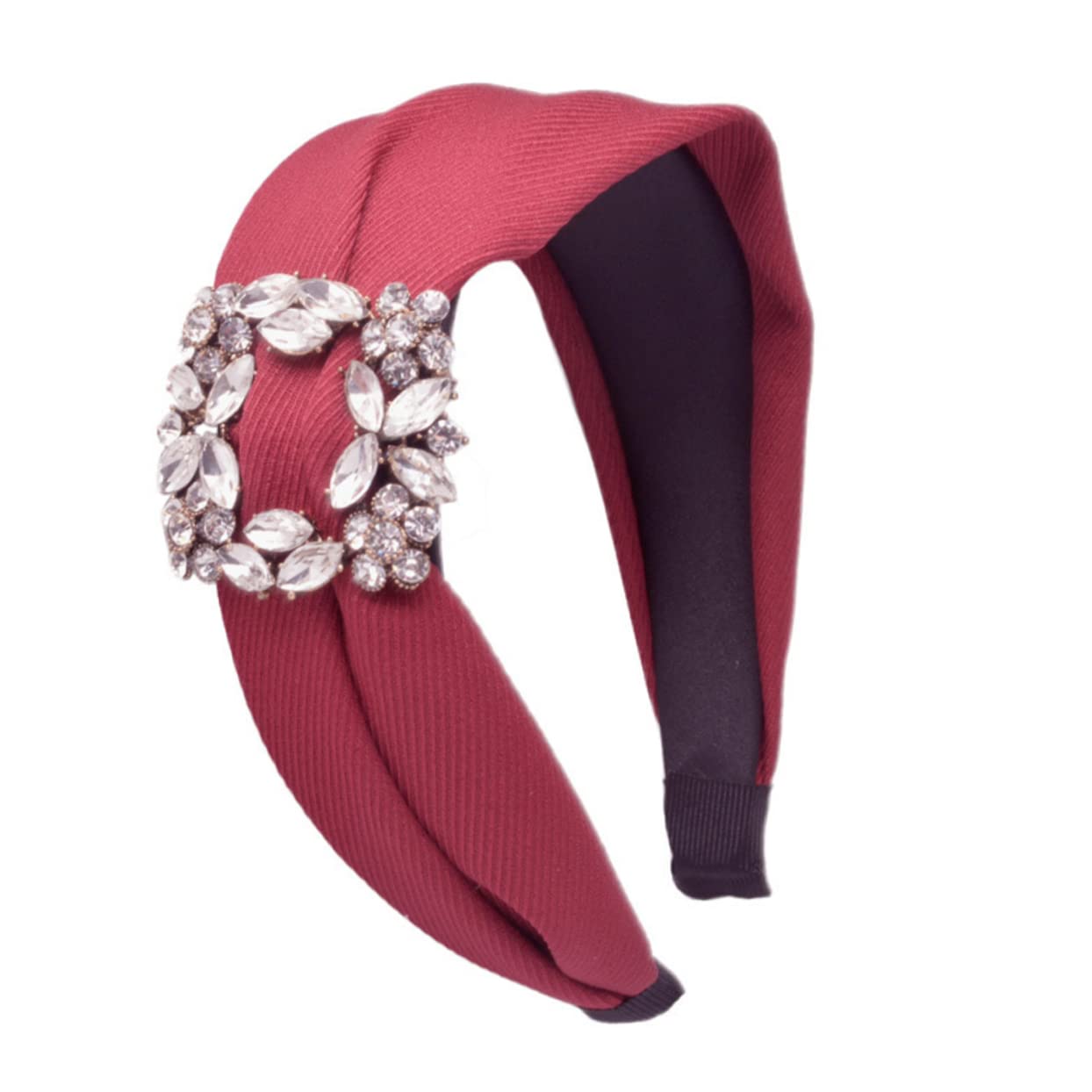 Abaodam 3stücke Klassischer Haarschmuck Für Damen Eleganter Breiter Haarreif Mit Strass Für Besondere Anlässe Weinrot Für Hochzeiten Und Feiern Als Für Frauen Und Mädchen