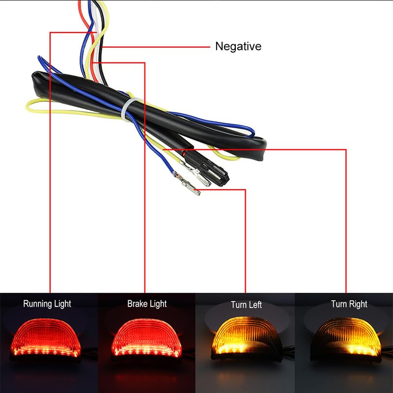 Luz trasera para CBR600RR 2003-2006 y CBR1000RR con intermitentes integrados 5