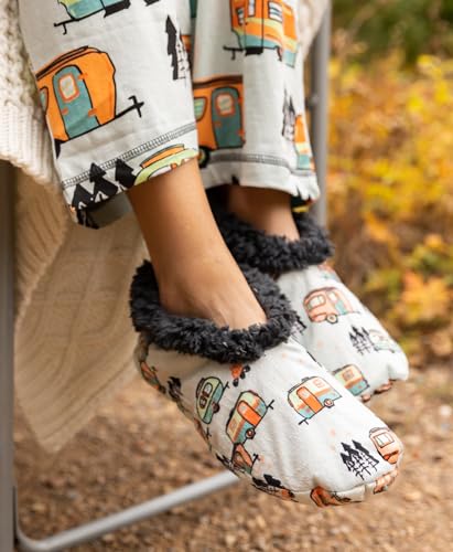 Image of Lazy One Fuzzy Feet Slippers for Women, Cute Fleece-Lined House Slippers, Cute Slipper Socks