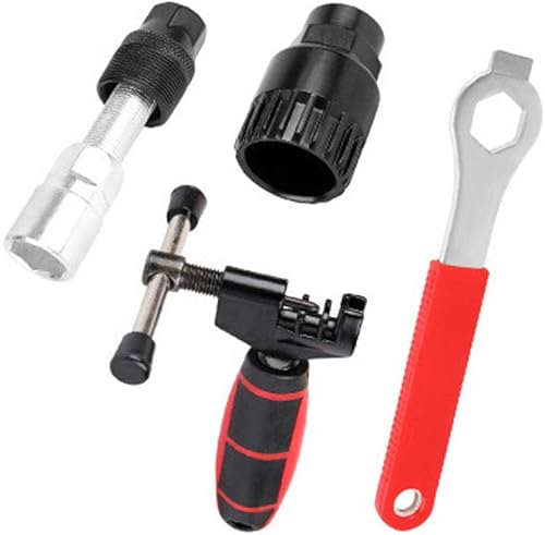 Miniatura 7 de YOUHO Extractor de manivela de bicicleta, kit de herramientas de reparación de llaves extractoras de manivela, cadena de rueda libre, herramienta de