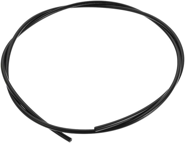uxcell Nylon Line Hose Tube, 6mm(0.23") ID x 8mm(0.31") OD 1m PA6 Nylon Tube Pneumatic Air Brake Tubing for Fluid Transfer Black
