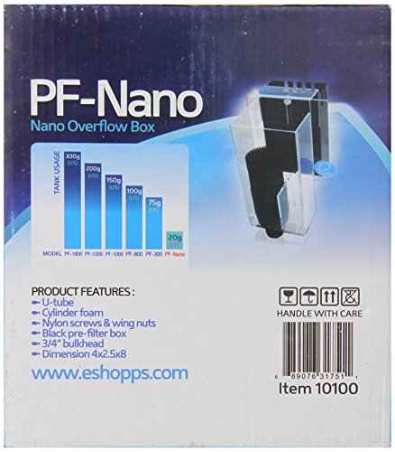 Eshopps AEO10100 Overflow Nano Boxes for Aquarium Tanks