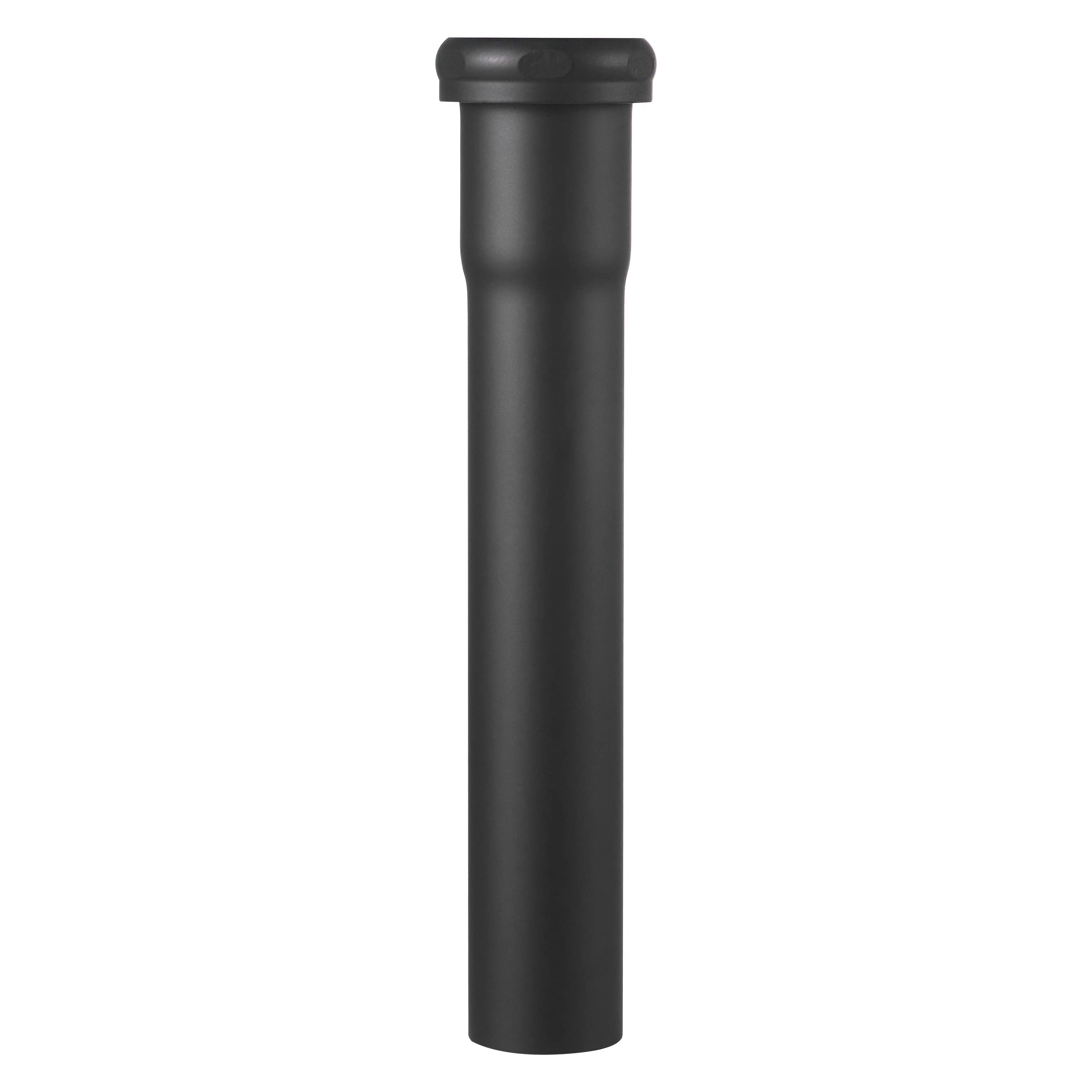 Tubo de extensión de junta deslizante de latón de calibre 18 de 1-1/4 pulgadas de diámetro exterior x 8 pulgadas con tuerca y arandela de goma, tubo de extensión de trampa P, extensión de tubo de