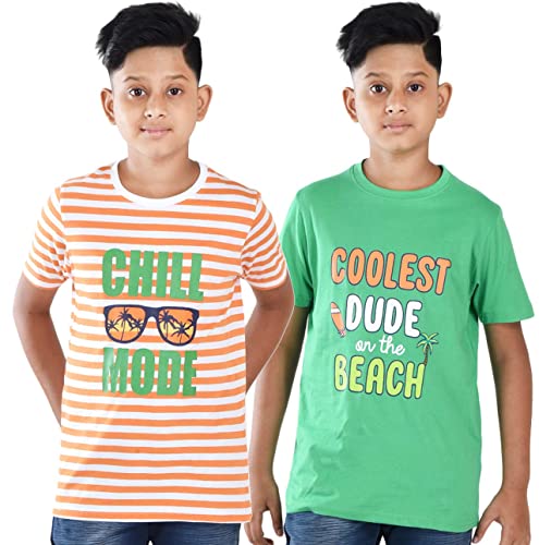 Image of Clothe Funn Boys T-Shirts Round Neck (Pack of 2)