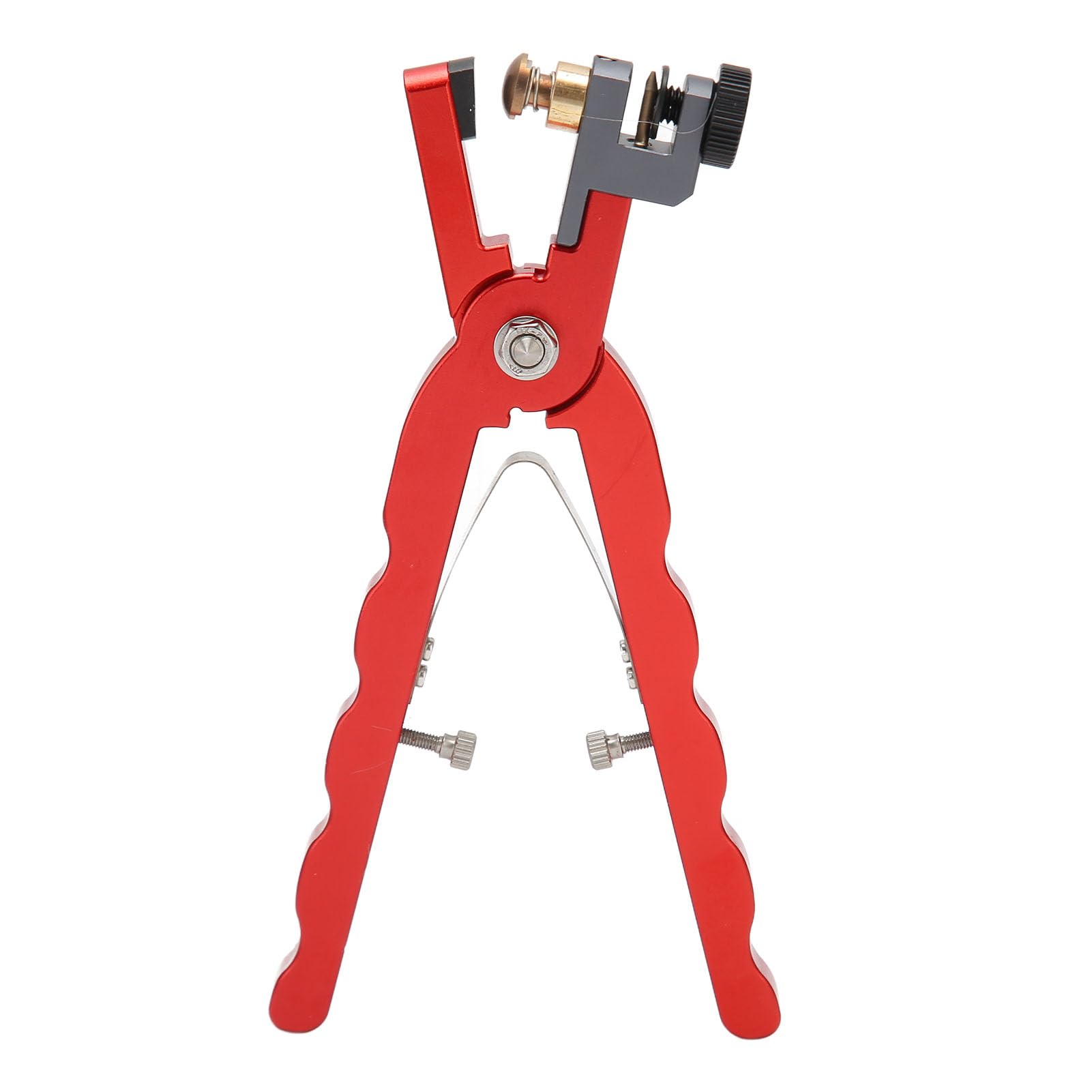 Alicates Perforadores de Cuero, Herramienta Perforadora de Correa de Reloj de Acero Inoxidable con Ergonómico, Alicates de Fijación de Correa para Cinturones Finos, Zapatos, Manualidades de