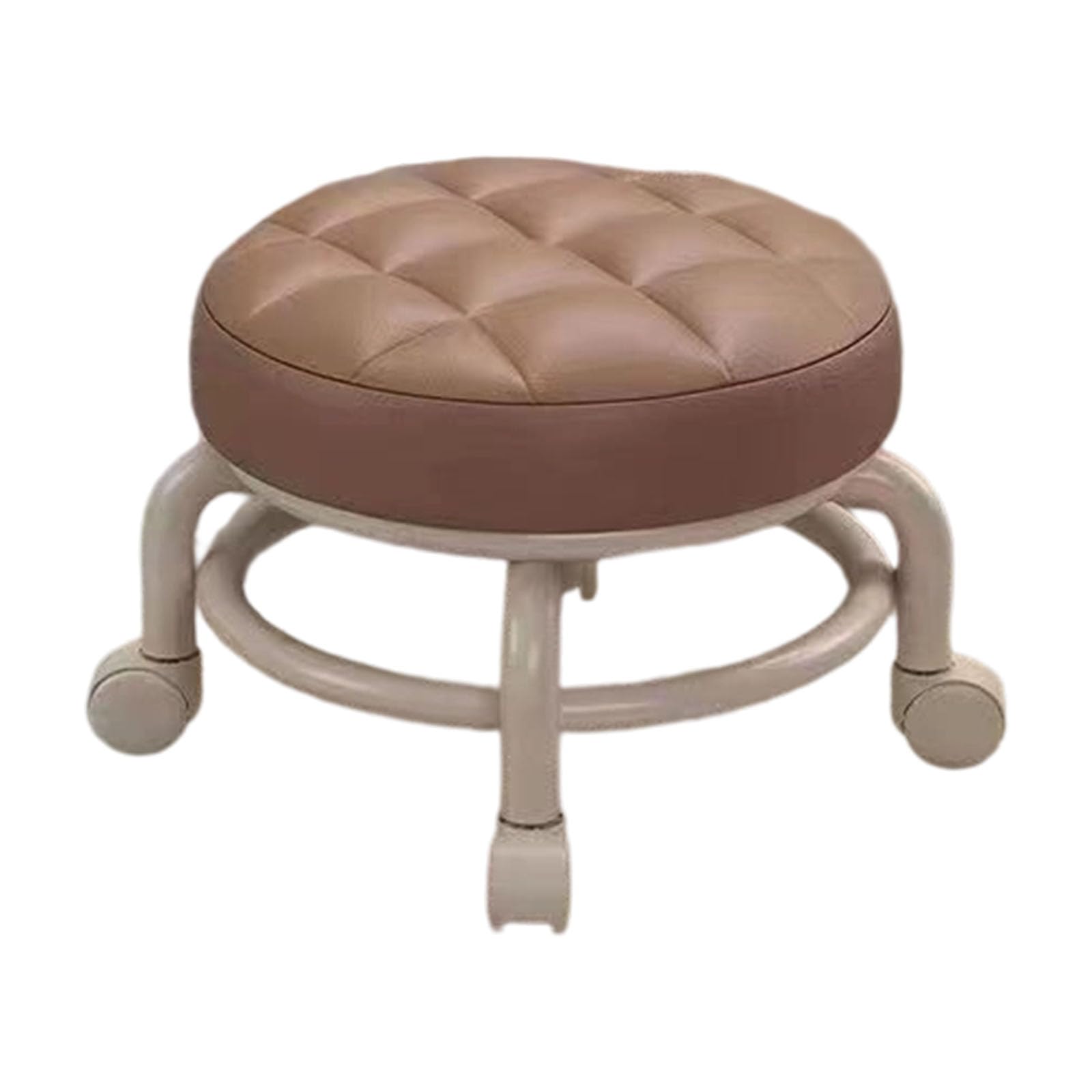 Xjdzineq Multipurpose Baby Training Stool with Smooth Casters, 360 Rotation & Base for Infant Balance Practice and Home Use Sturdy Toddler Stool with Casters