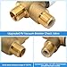 New Upgraded RV Vacuum Breaker Check Valve, Camper RV Tank Check Valve, 571-Vac-Chk RV Backflow Preventer Improve Freshwater, Upgraded Brass, 2 Year Warranty