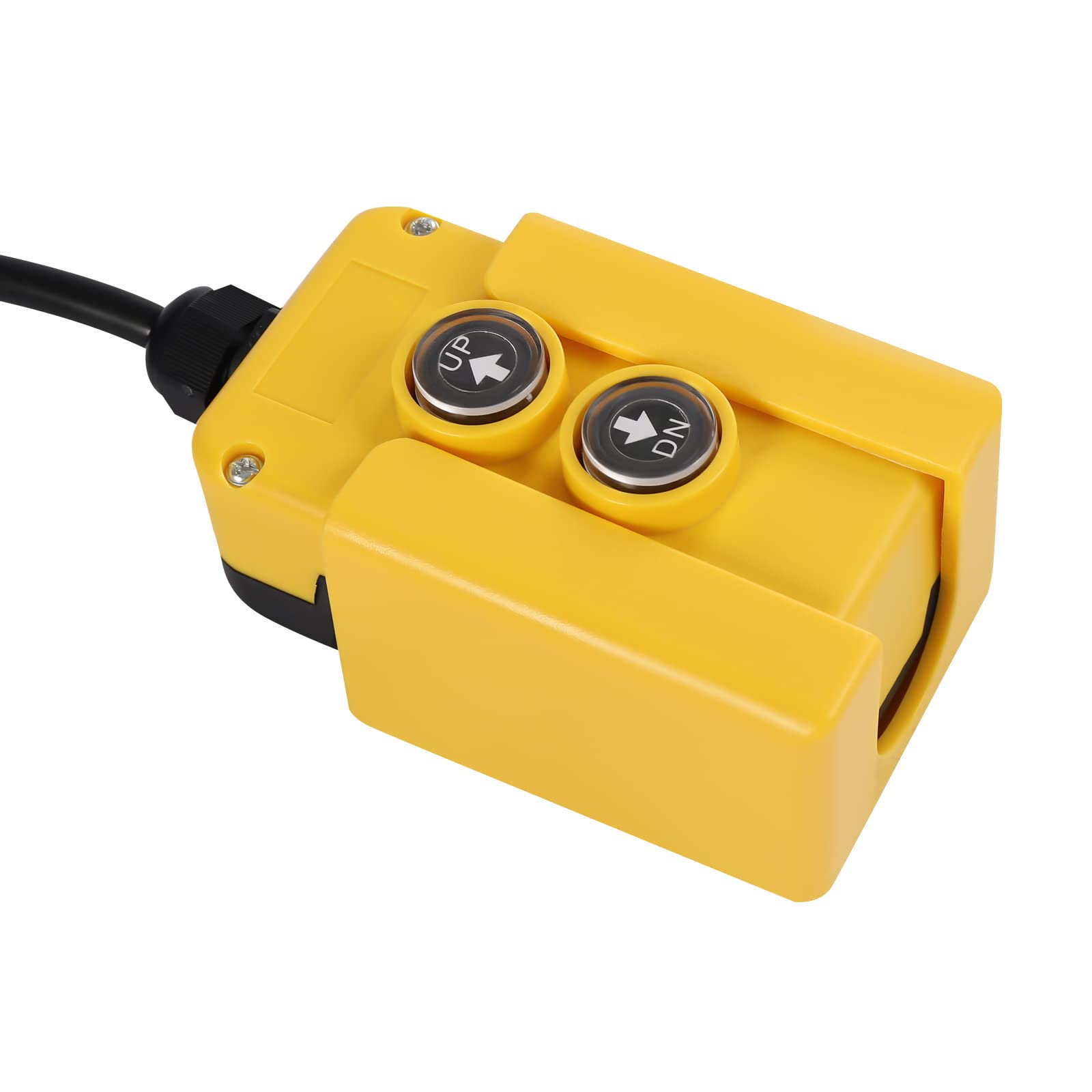 Pompe hydraulique 3000 W 20 l Pompe de remorque basculante double action pour levage et abaissement avec poignée de commande filaire de 4,5 m