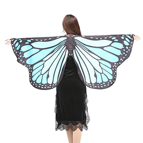 Preisvergleich Produktbild Hot !!! KIMODO Weiche Stoff Schmetterlingsflügel Schal Fee Damen Nymph Pixie Kostüm Zubehör (K)