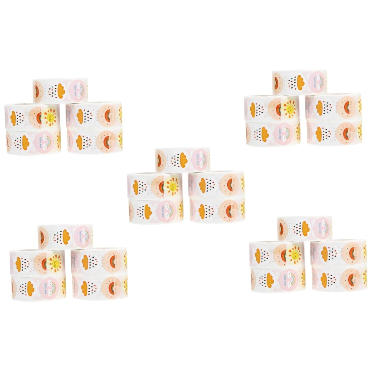 25 Etichetta Sigillo Adesivi Decorazioni Per Cerimonie Nuziali Etichette Per Barattoli Adesivo Rotondo Per Caramelle Adesivo Per Buste Postali in Polietilene Grazie Adesivi