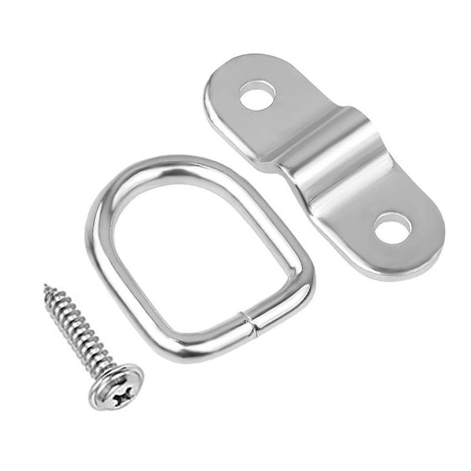 QIXIAMO 10Pcs D Small Steel D Rings Lashing for Loads on for Case Truck Cargo Trailers Boats