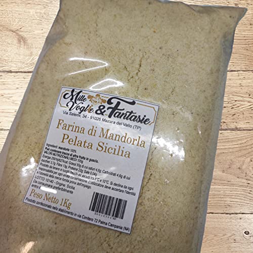 Farina di Mandorla fresca realizzata da mandorle