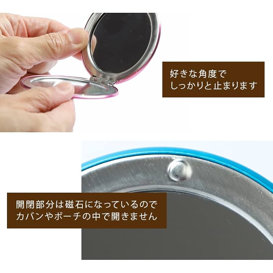 ♥新品♥ミラー　ラウンド ポータブル メイク アップ ミラ　ギフト　高級感ー 卓上ミラー ledライト付き 大きい円形 USD充電式 三色調光 角度