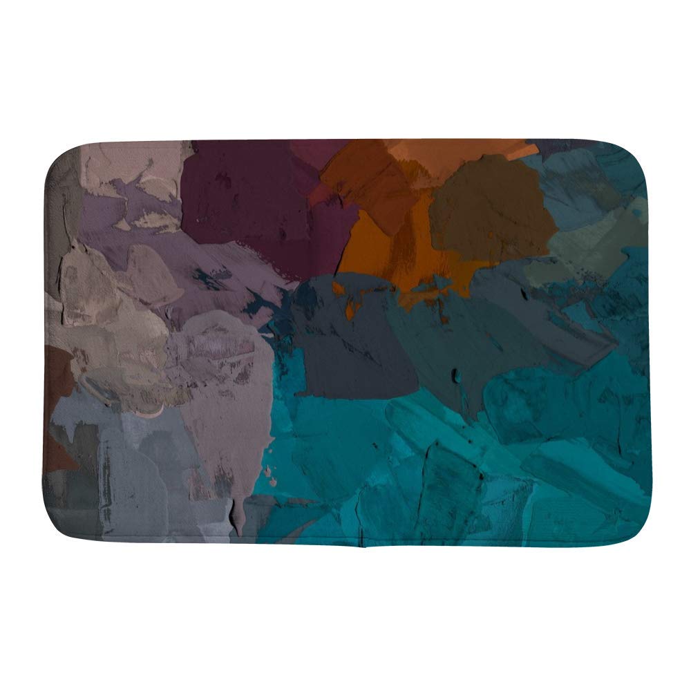 Tapis de salle de bain épais au design abstrait moderne pour décoration de douche haut de gamme