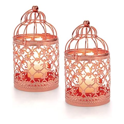 SHOWLOUE Vintage Hanging Birdcage Lanterns Cover