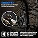 SAOPRKLER Tactical Flashlights High Lumens-1200 LM Police Flashlight with Holster for Duty Belt,Single Mode LED Flashlight for Camping/Law Enforcement-Sentinel-X1