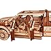 Wood Trick Pickup Truck SUV Car Wooden 3D Puzzles for Adults and Kids to Build - Rides up to 32 feet - Engineering DIY Mechanical Wood Model Kits Wooden Puzzles for Adults