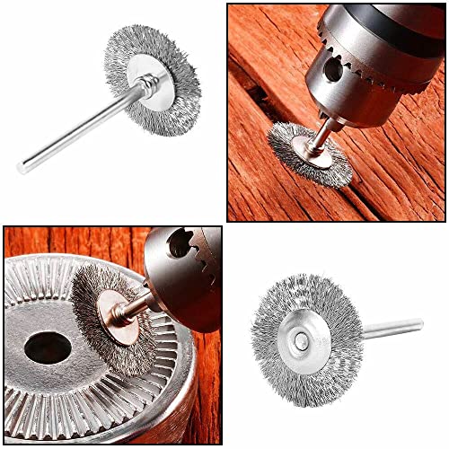 Image of 20 Pcs Wire Brush for Drill, Wire Wheel Brush Cup Set, Stainless Steel Wire Brushes Polishing Wheels Mini for Dremel Rotary Tool