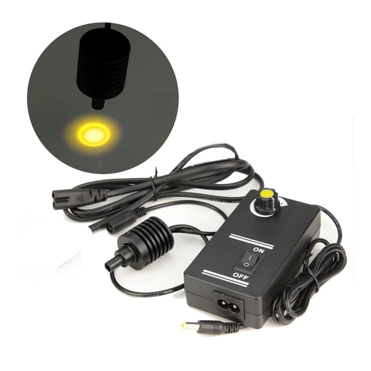 Anillo de luz LED for microscopio convencional, fuente punto 8MM Repuestos para microscopios de laboratorio