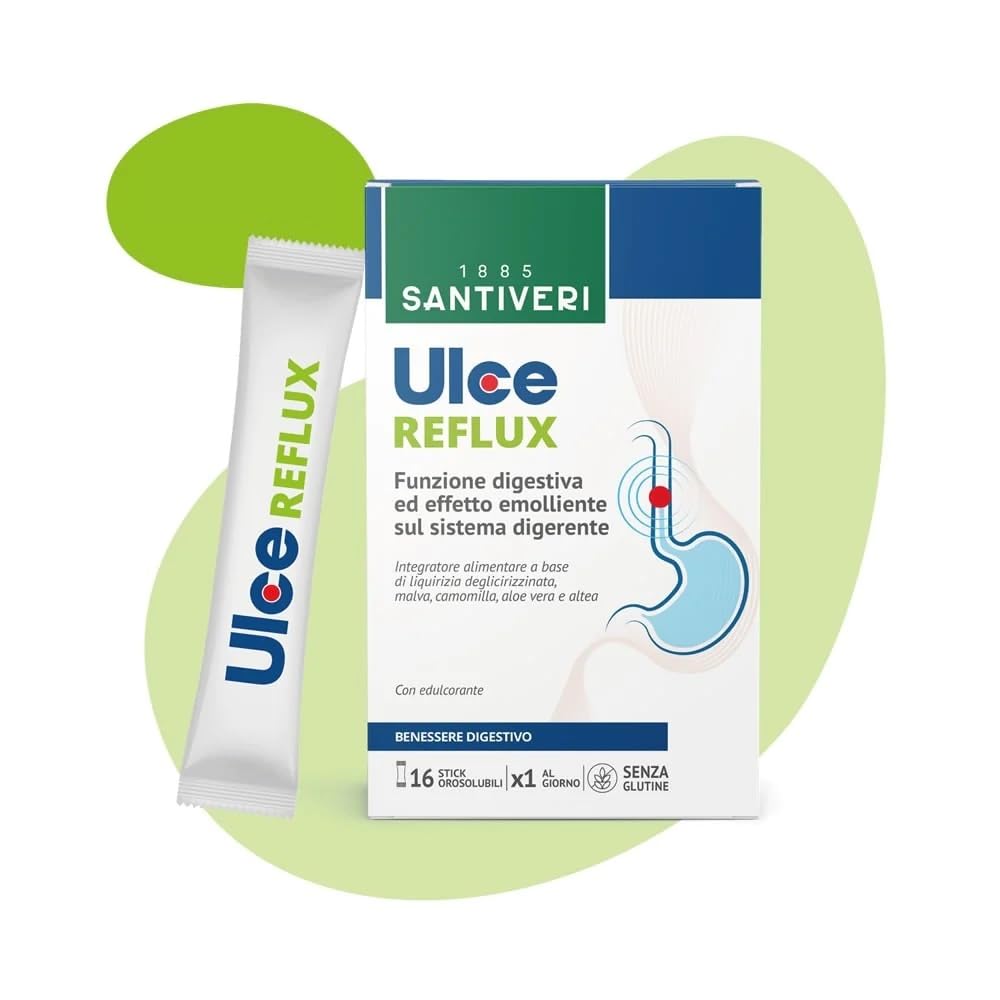 Santiveri - Ulce Reflux da 16 stick orosolubili - Benessere Digestivo