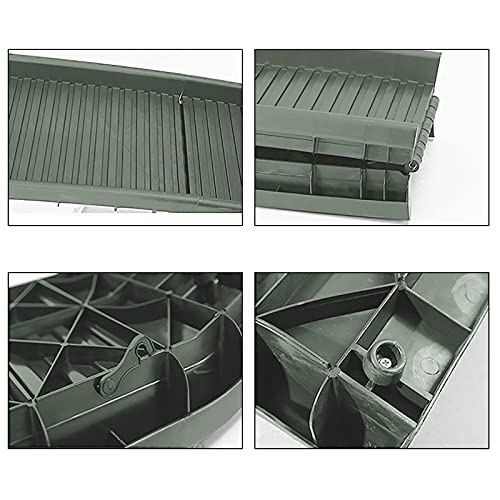 Auto Hunderampe Einstieghilfe Anti Rutsch klappbar Olivgrün 155x40cm bis 90Kg