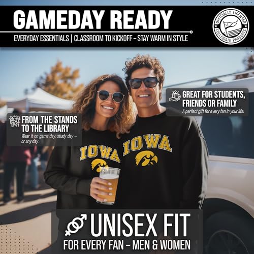 Image of NCAA College Sweatshirt Fleece Crewneck Pullover for Men and Women | Officially licensed NCAA college gameday crewneck pullover - 9 oz fleece lined sweatshirt with arch and logo design