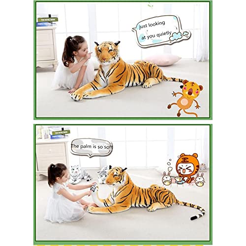 OUKEYI Realistic Tiger Stuffed Animal Plush Cat Soft Stuffed Animals Plush Toyfor Kids Gifts (23.6inch/60cm) - Image 4