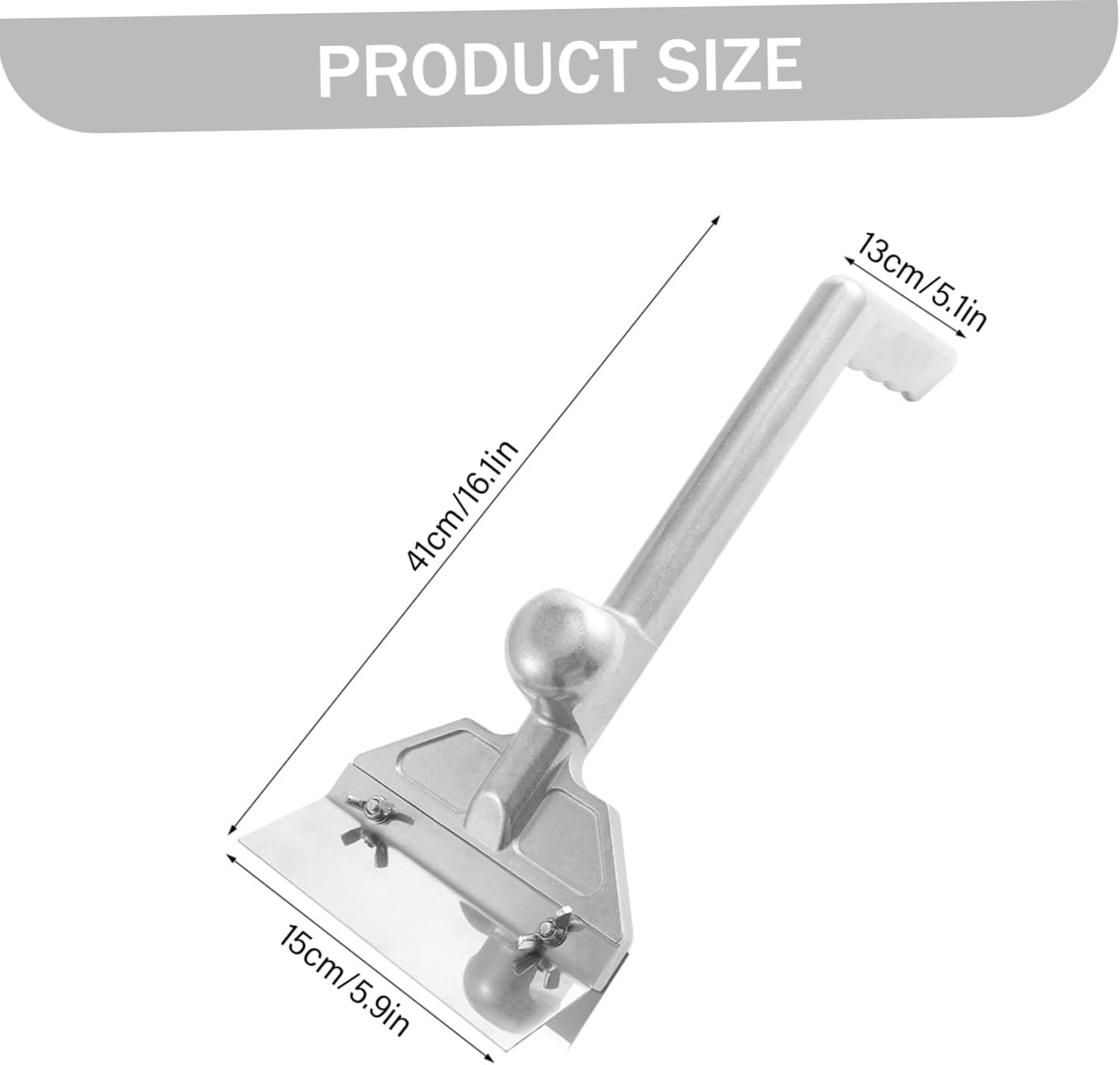 Grill Scraper Griddle Scraper with Quick-Release Blade Ergonomic Handle for Flat Top Grill Heavy Duty Aluminum Alloy BBQ Tool