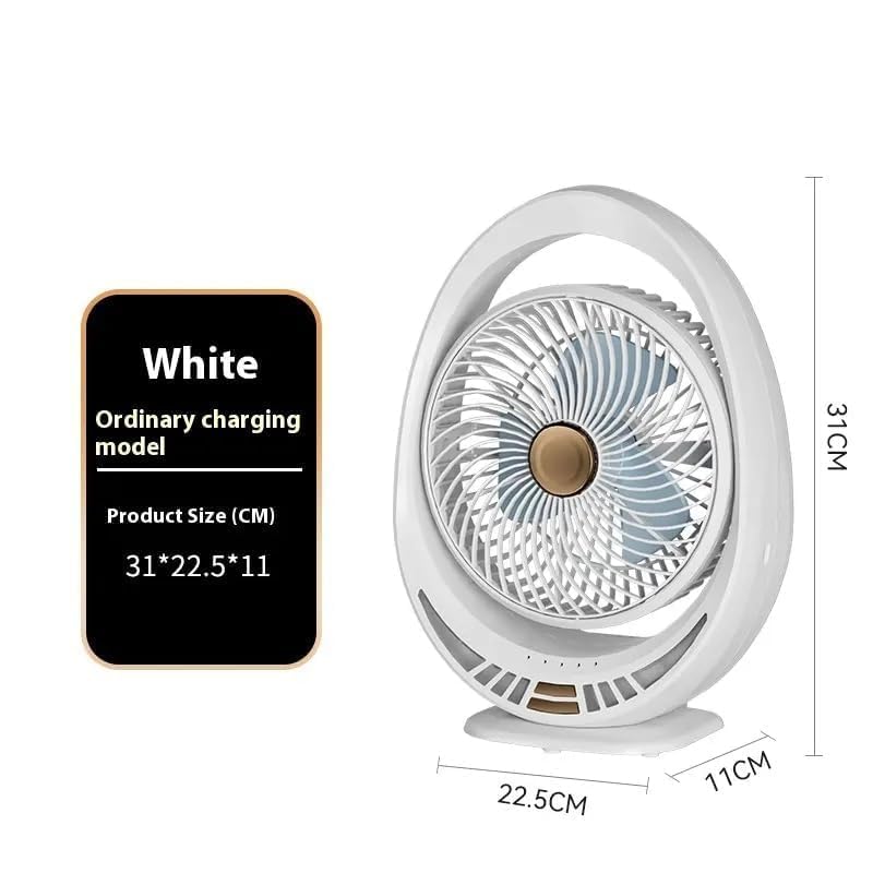 Image of Table Fan, Small Portable Desktop Fan with Strong Wind, Quiet Operation Personal Mini Fan for Home Office Bedroom Kitchen Table and Deskto (Black-R)