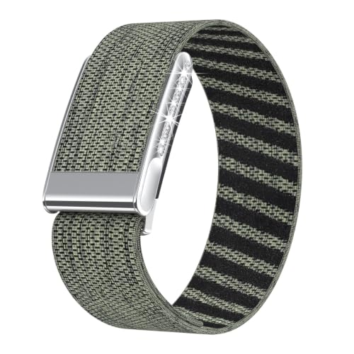 Whoop 5.0 étui de protection contre les chocs et bracelet nylon sport élastique vert
