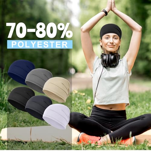 Image of JenPen Cooling Skull Cap for Men Women, Breathable 3D Mesh Quick Dry Helmet Liner, Summer Sweat Wicking Running Cycling Cap