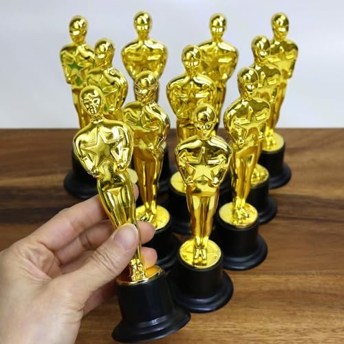 giftexpress 12-pack 634 gold award trophy award statues statues trophies for award ceremony appreciation gift pack of 12