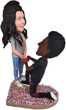 Custom Bobble-Heads Figurine Customized Doll, Marriage Proposal Custom Bobble Head, Bobble Head Figures Handmade Personalized Sculpture Gift for Couple