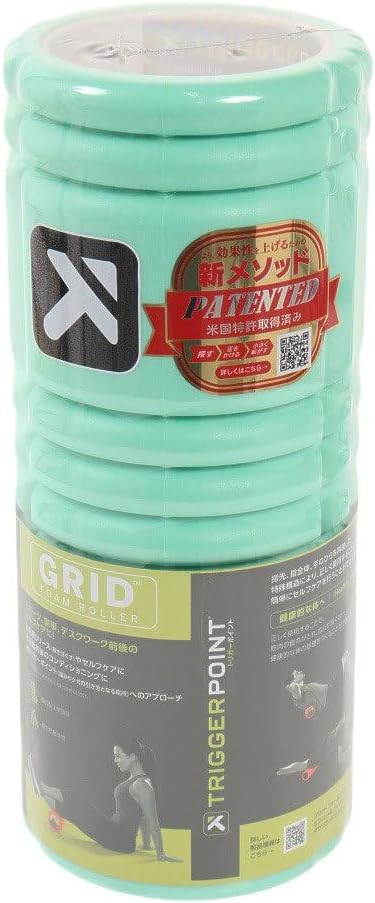 TRIGGERPOINT 22281 Grid Foam Roller, Mint, Standard Model, Myofascial Roller, Stretch, [Genuine Japanese Products]