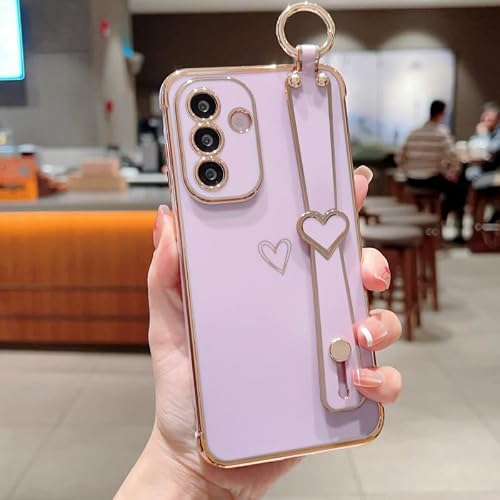 ZTOFERA for Samsung Galaxy S25 FE 5G Case with Wrist Strap,Purple