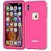 PINGTEKOR Waterproof Case, Rugged Heavy Duty Wireless Charging Full Body Protective with Built-in Screen Protector Clear Case Case-Retail Packaging (Pink)
