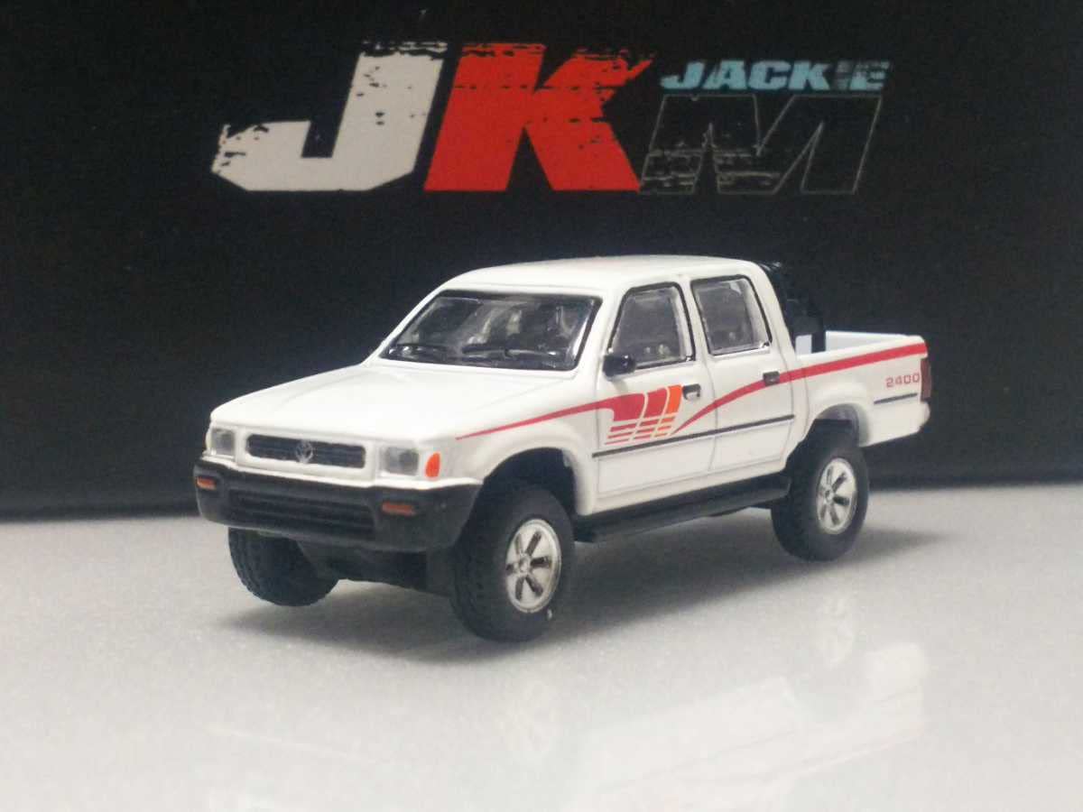 Amazon | JKM 1/64 ミニカー ハイラックス 白 ホワイト JACKIE MODEL
