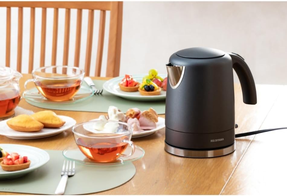 アイリスオーヤマ 電気ケトル 大容量 1000ml お手入れカンタン フィルター掃除可能 IKE-D1000-CW NumberEdition ホワイト