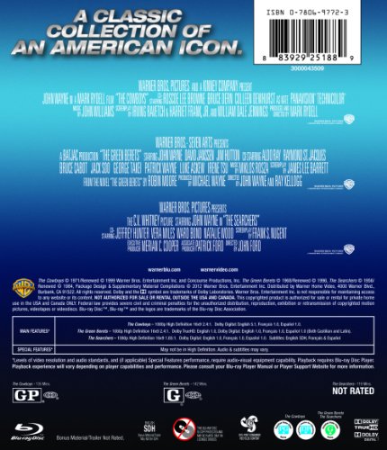 Cowboys, The / Green Berets, The / Searchers, The (BD) (3FE) image 4
