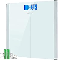 Vista 16 de Etekcity Báscula Digital de Peso Corporal para Baño, Pantalla LCD Azul Grande con Retroiluminación, Mediciones de Alta Precisión, Vidrio Templado