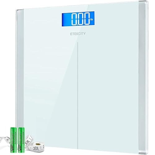 Miniatura 10 de Etekcity - Báscula para peso corporal, báscula digital eléctrica de baño para personas, mide peso de hasta 400 libras, azul azul