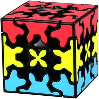 Yealvin Gear Cube, 3x3 Sandwich Gear Magic Cube3x3x3 Twisty 3D Puzzle Cube Brain Teasers Puzzles Toys