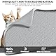 Silikon Katzenklo Matte XXL 80 × 56 cm – wasserfest & rutschfest – katzenklo Matte, katzenstreu Matte, katzenmatte katzenklo, Matte katzenklo, katzenklo unterlage