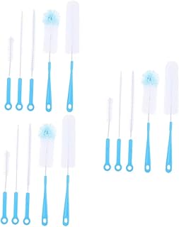 FRCOLOR 15 Pcs Cleaning Brush Baby Pacifier Cup Brush Cleaner Bottle Brush Cleaner Brochas para Limpiar Infant Sippy Cup Pipe Cleaning Kit Tumbler Car 5 Piece Set Steel Wire Feeding Bottle
