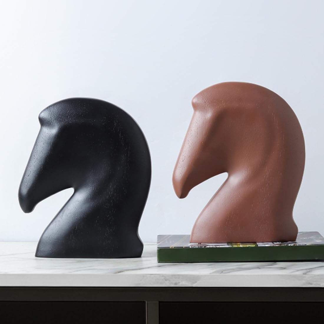 Ornamenti Moderni e Minimalisti in Resina A Forma di Testa di Astratta, Decorazione per Soggiorno, Ingresso, Ufficio, Scrivania, Estetica