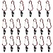 QQRR Teloni di Fissaggio Clip, 20 Pezzi Mollette Tarp Clips, Parasole Morsetto, Gancio a Forma di Zucca e Clip a Coccodrillo, per Fissare Teloni, Tende da Sole, Coperture per Auto